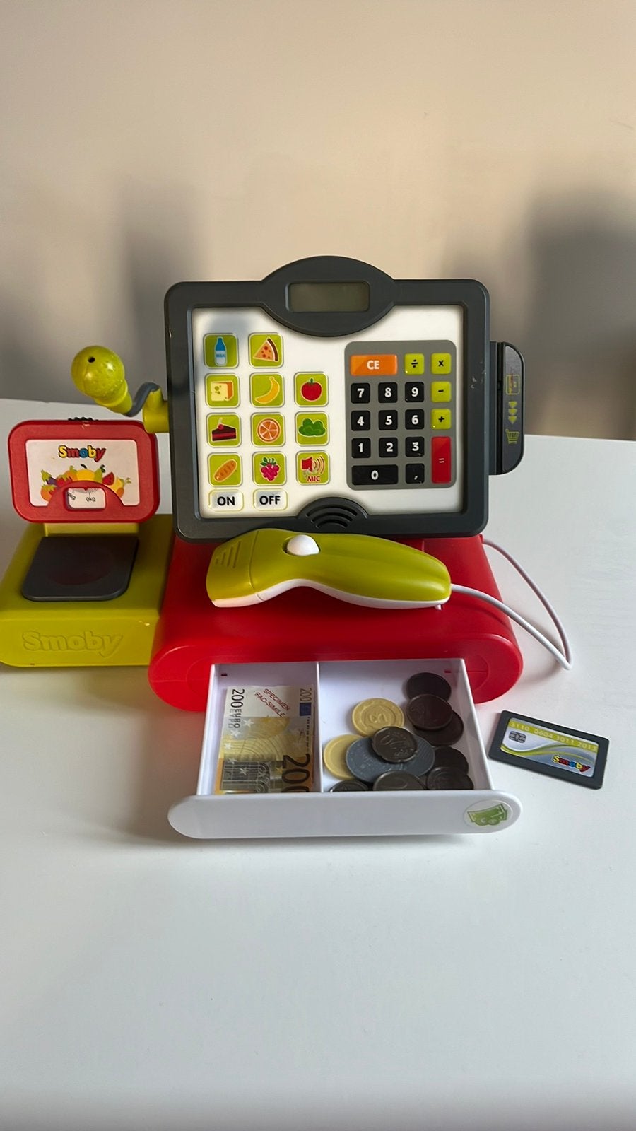 Zgan Smoby electronische kassa met geld, Ophalen, Zo goed als nieuw, Jongen of Meisje