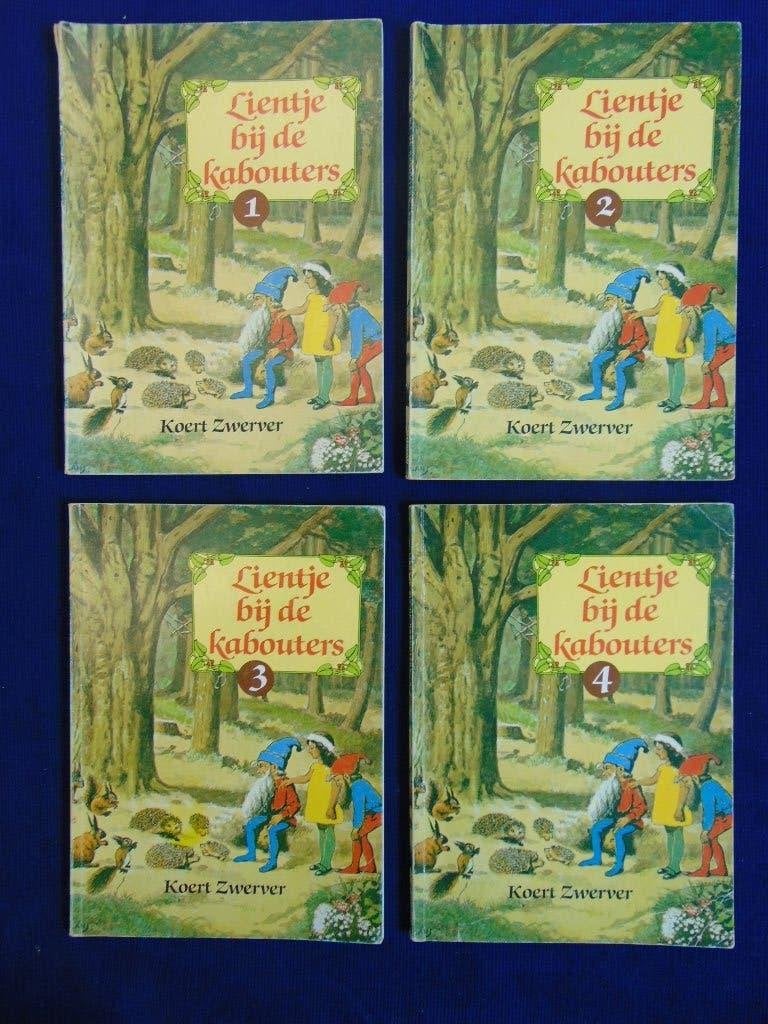 deel 1 t/m 4 'Lientje bij de kabouters' Koert Zwerver, 1980, Boeken, Gelezen, Ophalen of Verzenden, Sprookjes, Koert Zwerver