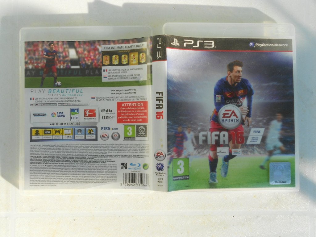 Fifa 2016 game ps3, in doos met boekje. Vanaf 3 jaar., Ophalen, Gebruikt, 1 speler, Vanaf 3 jaar