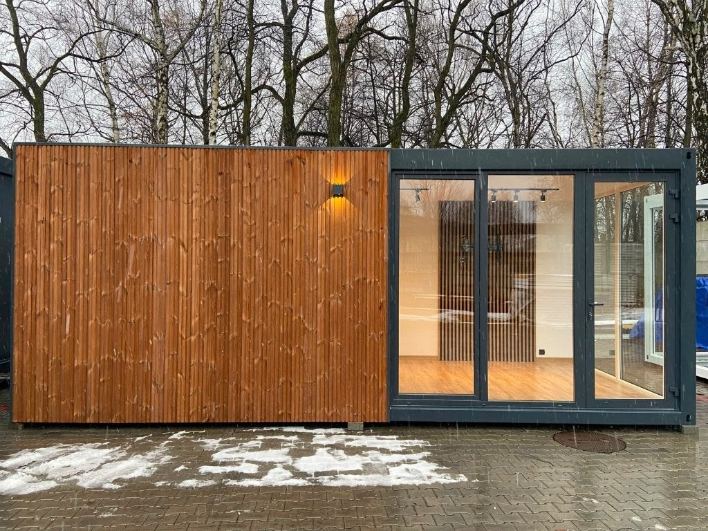 kantoor unit tuinkantoor 7x3 premium voorraad demo promo, Ophalen, Zo goed als nieuw