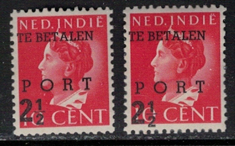 A857 ned.Indie Port 49+49a postfris, Postzegels en Munten, Postzegels | Nederlands-Indië en Nieuw-Guinea, Verzenden, Postfris