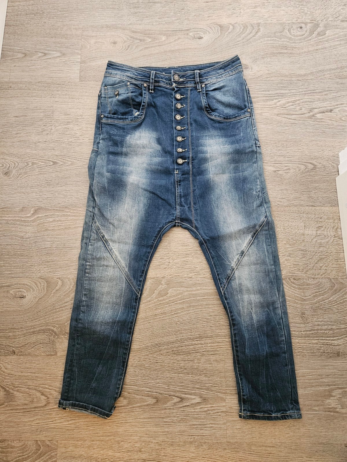 Baggy jeans, Maat 38/40 (M), Blauw, Ophalen of Verzenden, Zo goed als nieuw