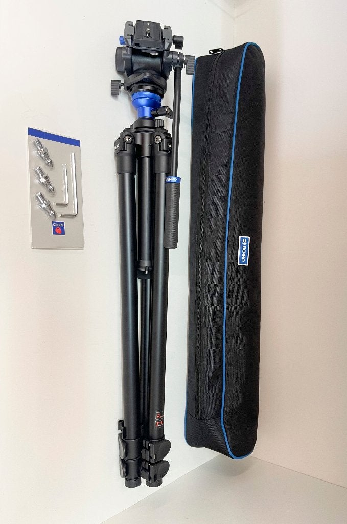 BENRO A2573F professioneel aluminium videostatief (zgan ), N, N, Benro, Zo goed als nieuw