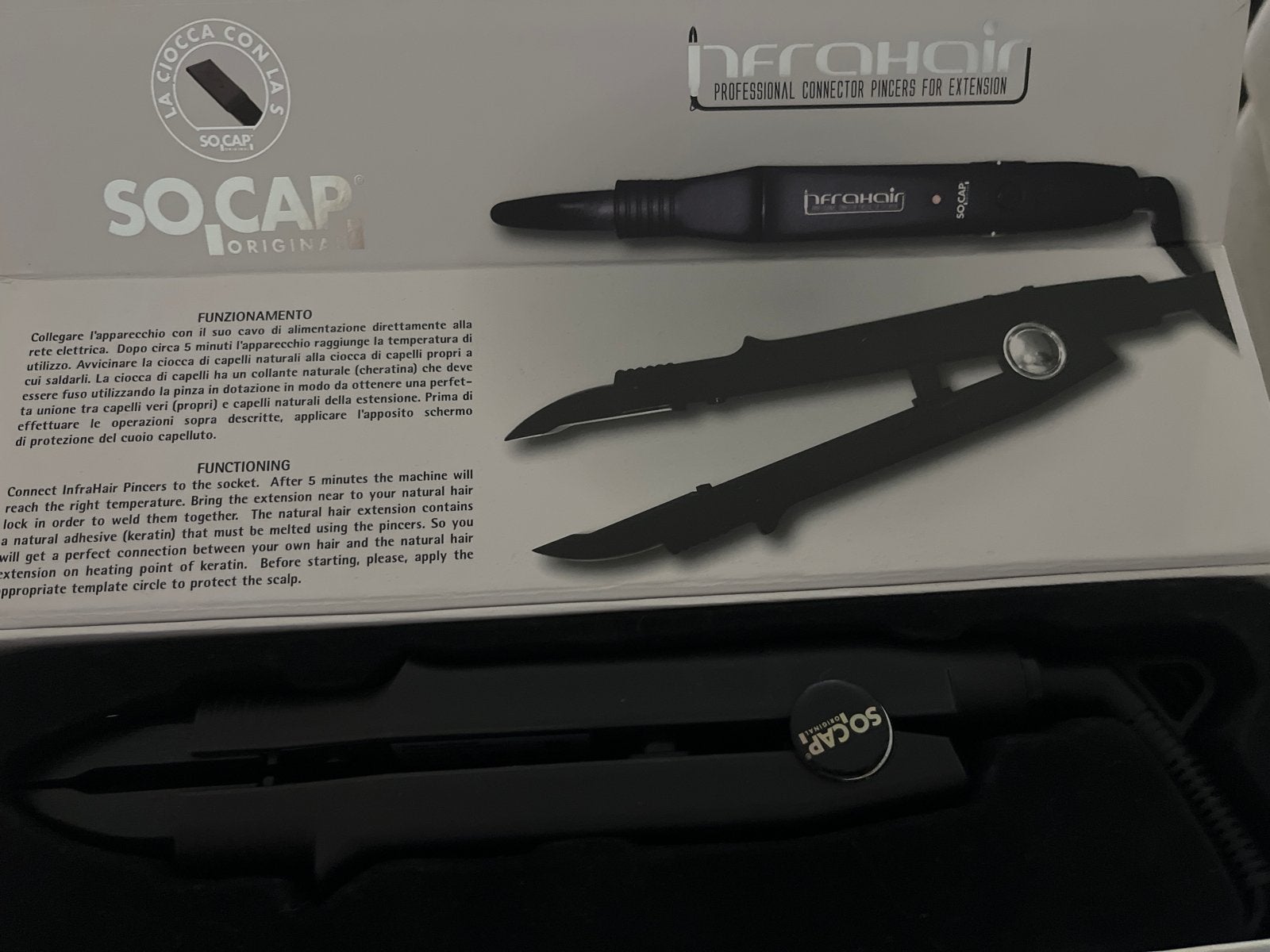 NIEUWE- InfraHair SO.CAP. Professional Connector Pincers, Ophalen of Verzenden, Nieuw, Haarverzorging