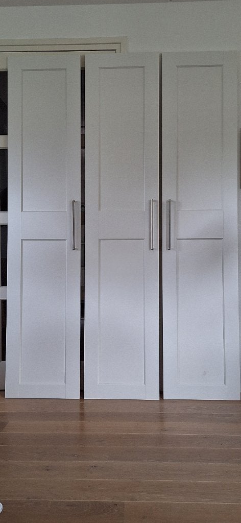 1 x IKEA PAX deur GRIMO 50 x 229 wit, inclusief handgreep, IKEA PAX GRIMO, 200 cm of meer, Zo goed als nieuw, Minder dan 25 cm
