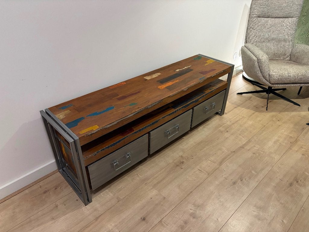 Tv-meubel, Ophalen, 150 tot 200 cm, Zo goed als nieuw, Minder dan 100 cm