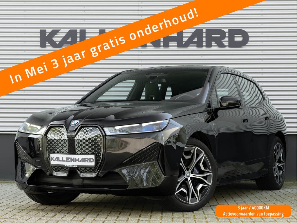 BMW iX M60 - 112kWh - Pano - Bowers & Wilkins - Trekhaak, 12 maanden, Gebruikt, 573 min, Zwart