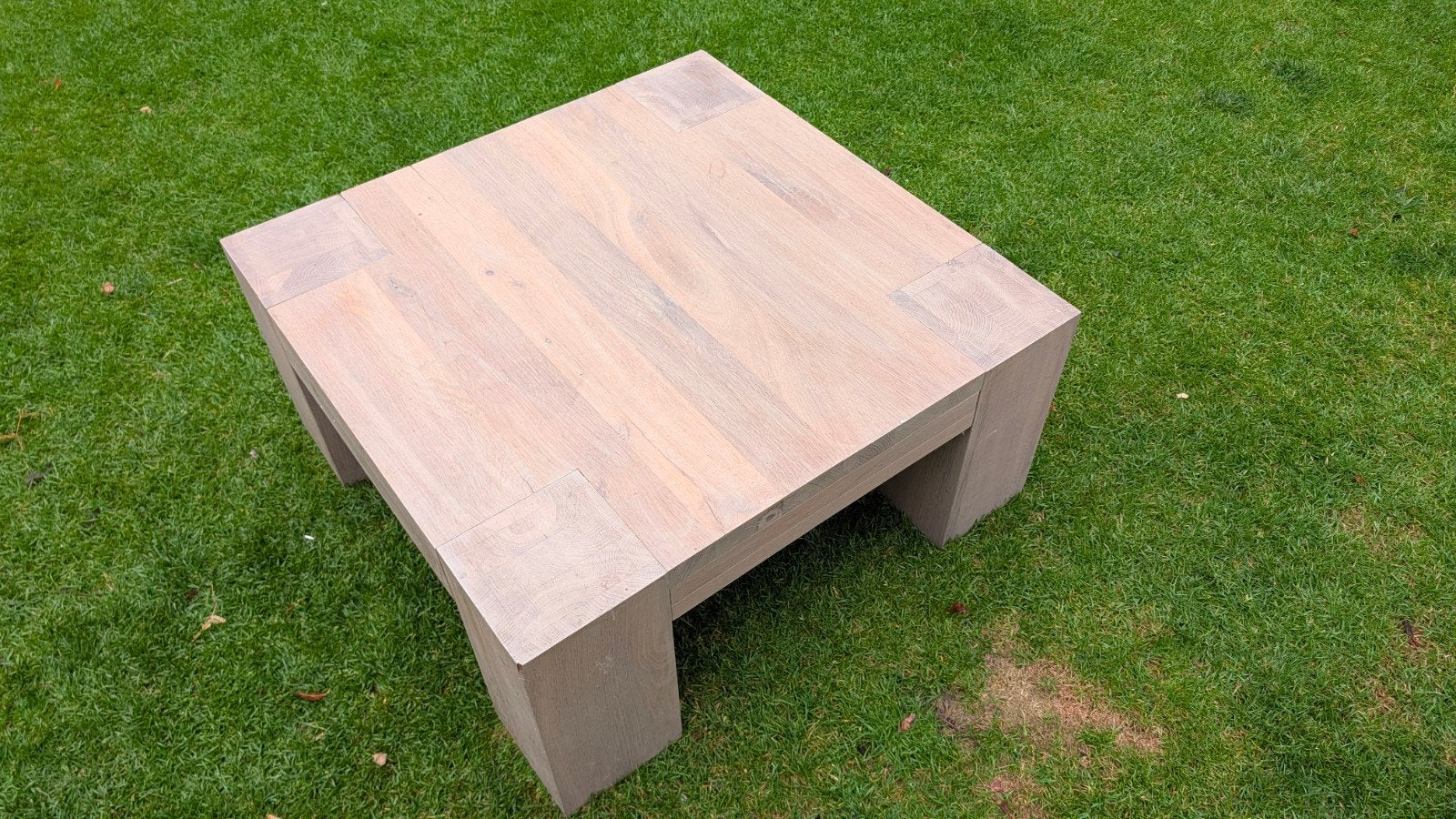 Quint salontafel - massief eikenhout, Huis en Inrichting, Ophalen, Gebruikt, 50 tot 100 cm, 50 tot 100 cm