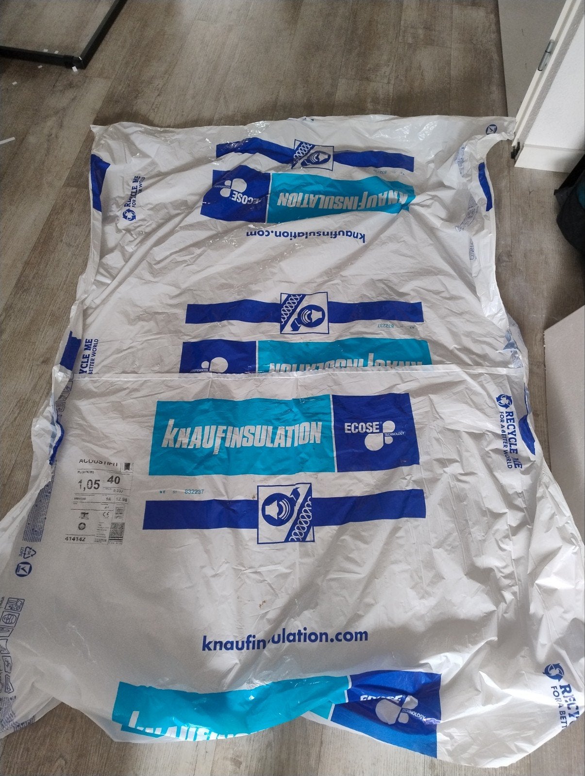 Knauf Acoustifit Glaswol Isolatieplaten 40mm, Minder dan 4 cm, Dakisolatie, 10 tot 15 m², Ophalen of Verzenden