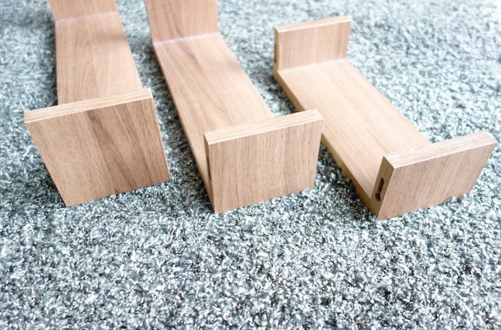 3x wandplank bruin, Ophalen, Zo goed als nieuw
