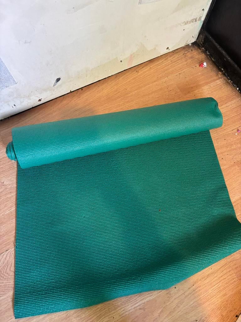 Groene yogamat - Gebruikt, Sport en Fitness, Yoga en Pilates, Verzenden, Gebruikt, Yogamat