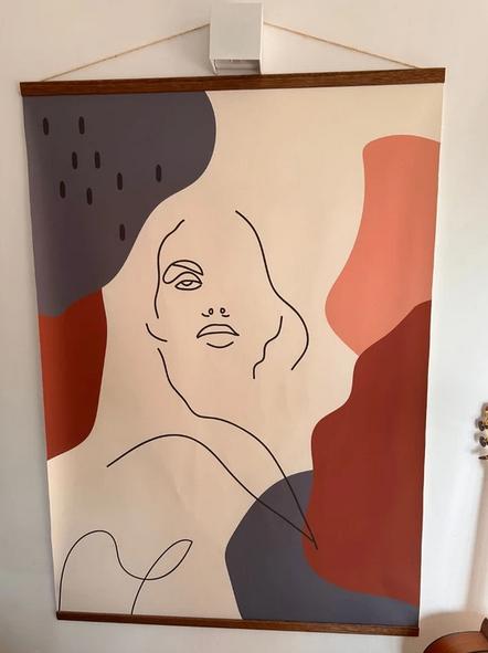 Canvas print 90 x 130 cm, Gebruikt, 125 cm of meer, Ophalen of Verzenden, Print