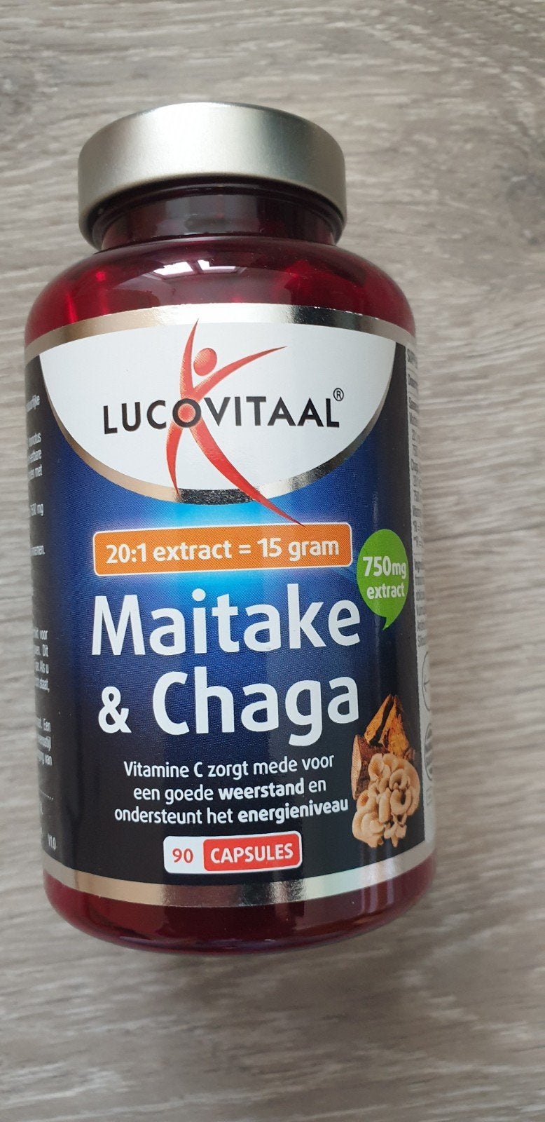 Lucovitaal Maitake & Chaga Extract 90 Capsules, Ophalen of Verzenden