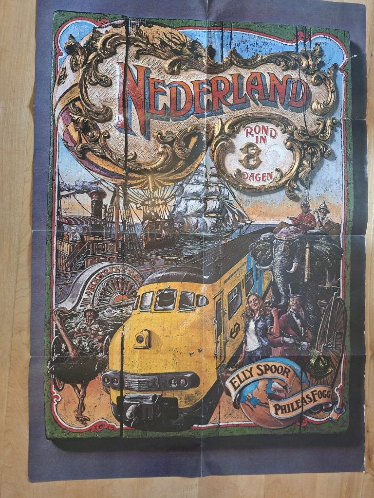 Poster NS Tienertoer 70'er jaren, Ophalen of Verzenden, Trein, Overige typen