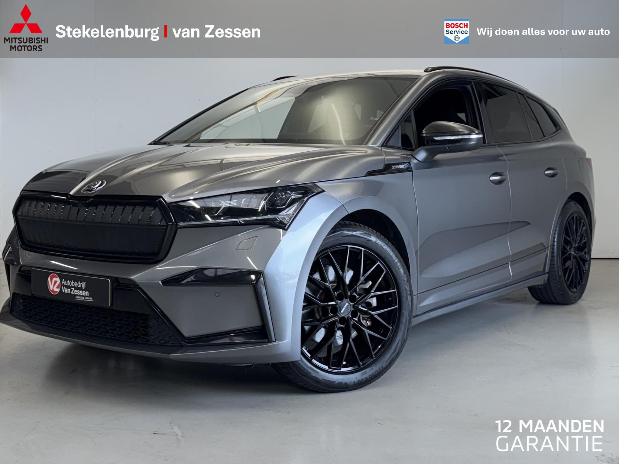 Skoda Enyaq iV 80 Sportline | NL-auto | Matrix-LED | Elektr, Auto's, Skoda, 12 maanden, Achterwielaandrijving, Gebruikt, Zwart