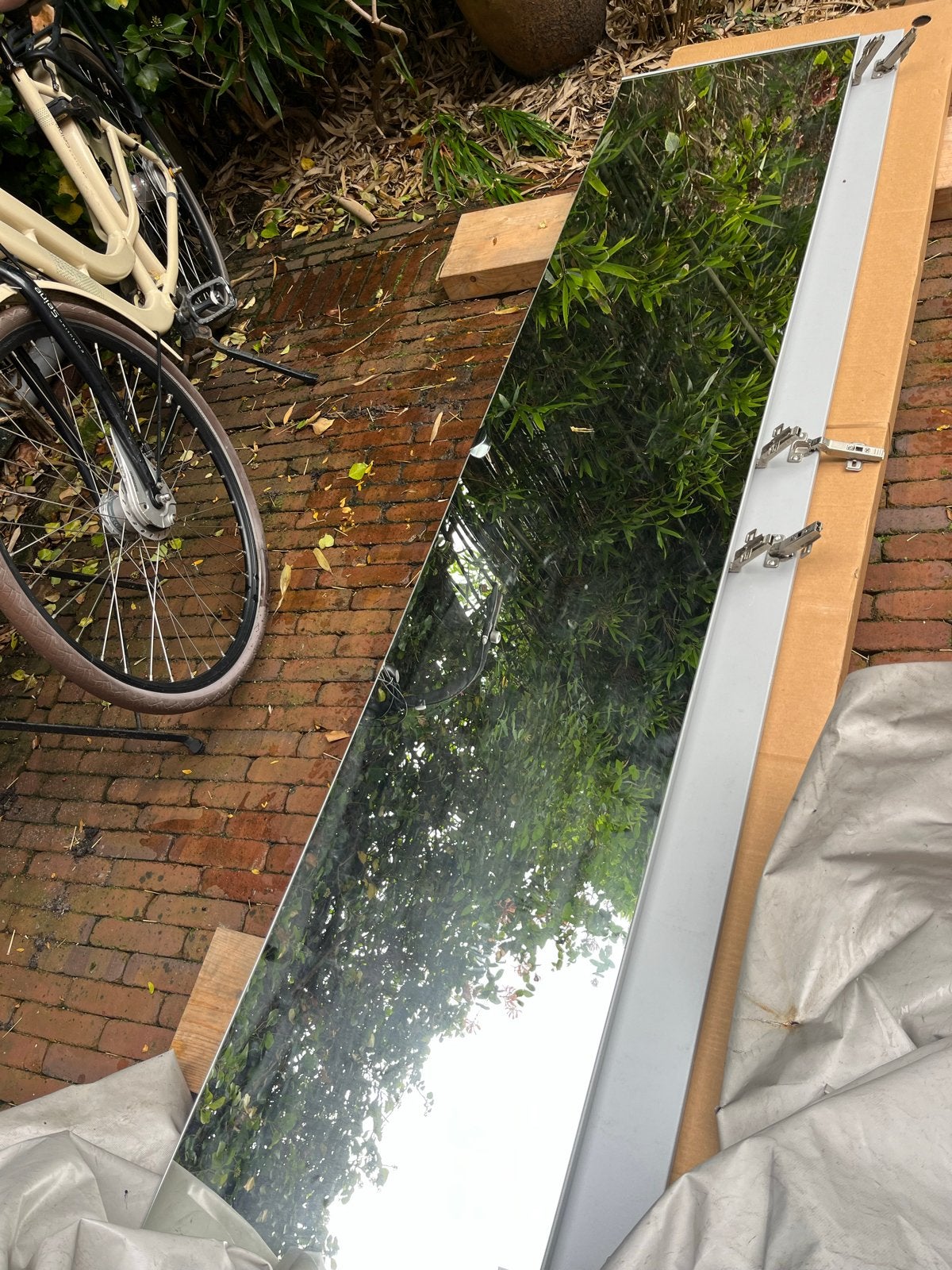 Ikea Vikedal Spiegeldeuren (2 stuks) voor Pax kast, Ophalen, Gebruikt, 200 cm of meer, Rechthoekig