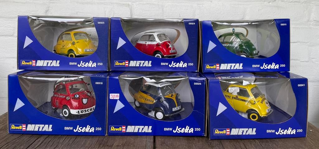 Te koop set BMW Isetta’s nieuw in doos 1:18, Ophalen of Verzenden, Nieuw, Auto, Revell