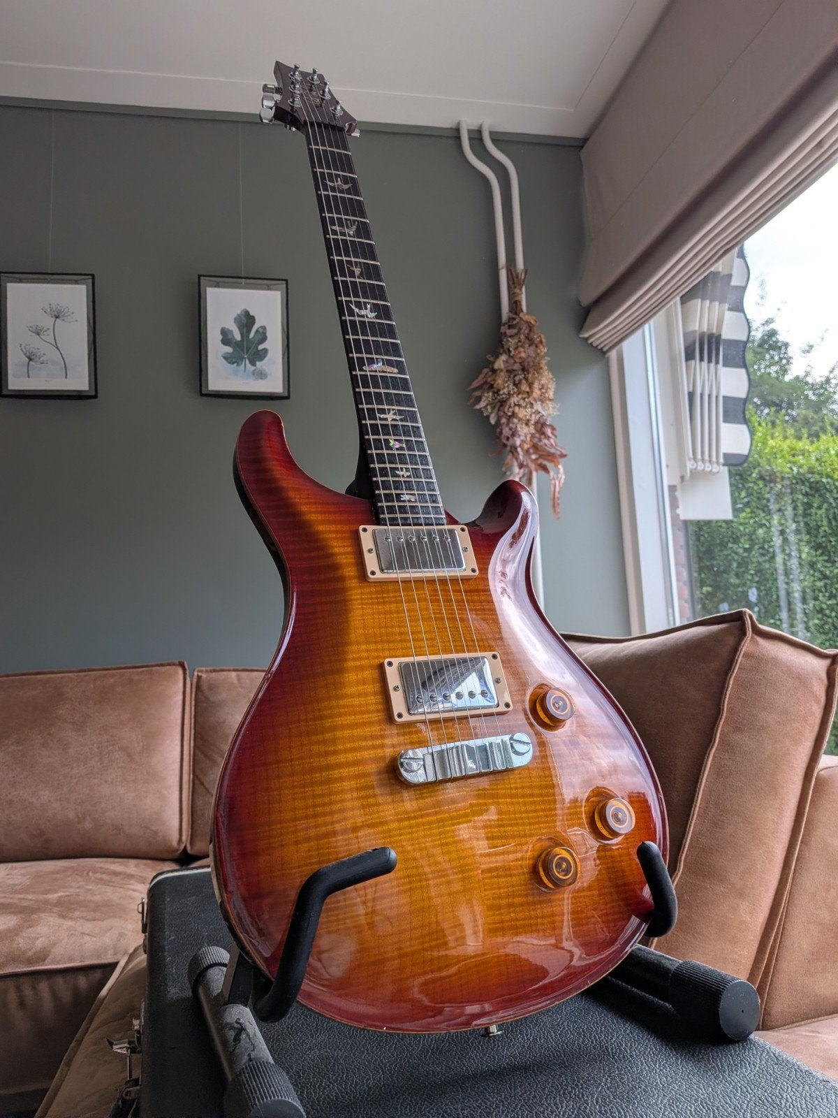 PRS Custom 22 - 1999 - Birds - 10top - Paul Reed Smith, Ophalen of Verzenden, Gebruikt, Solid body, Paul Reed Smith