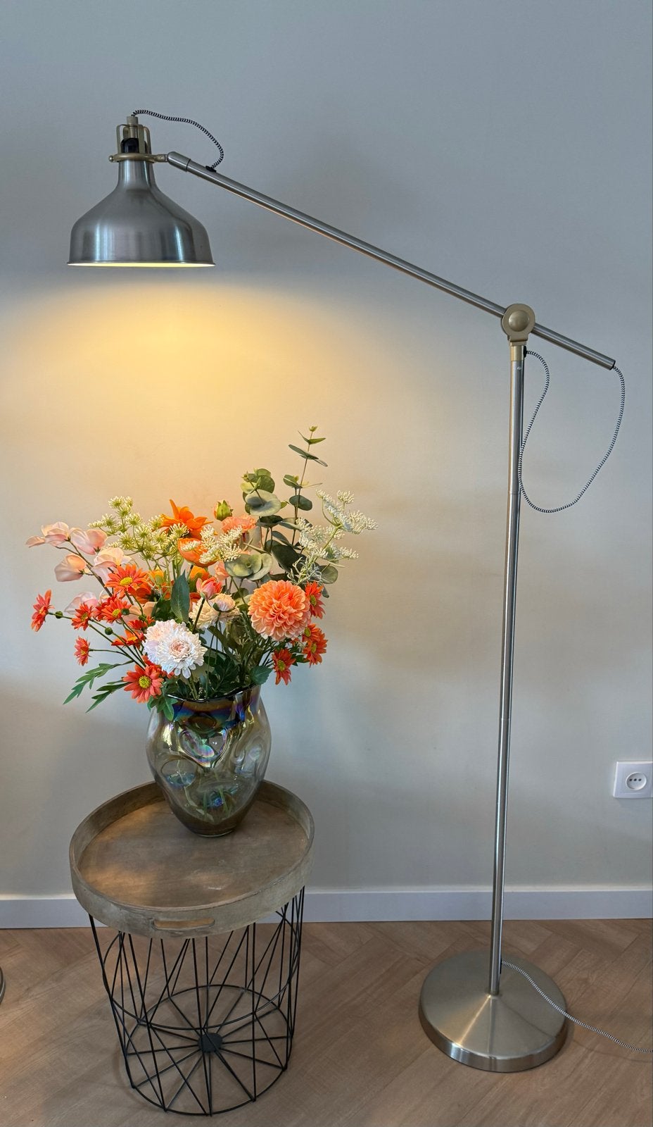 Verstelbare Leeslamp - Modern Design, Ophalen, E27 (groot), Zo goed als nieuw, Metaal