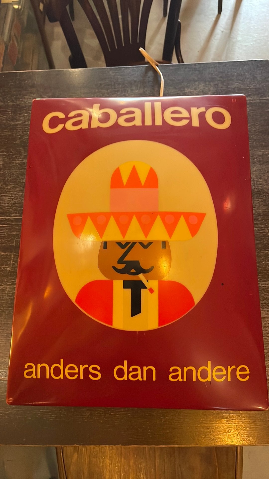 Caballero reclame lichtbakje, Ophalen of Verzenden, Zo goed als nieuw, Reclamebord