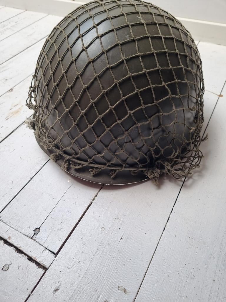 Vintage legerhelm, Ophalen of Verzenden, Landmacht, Nederland