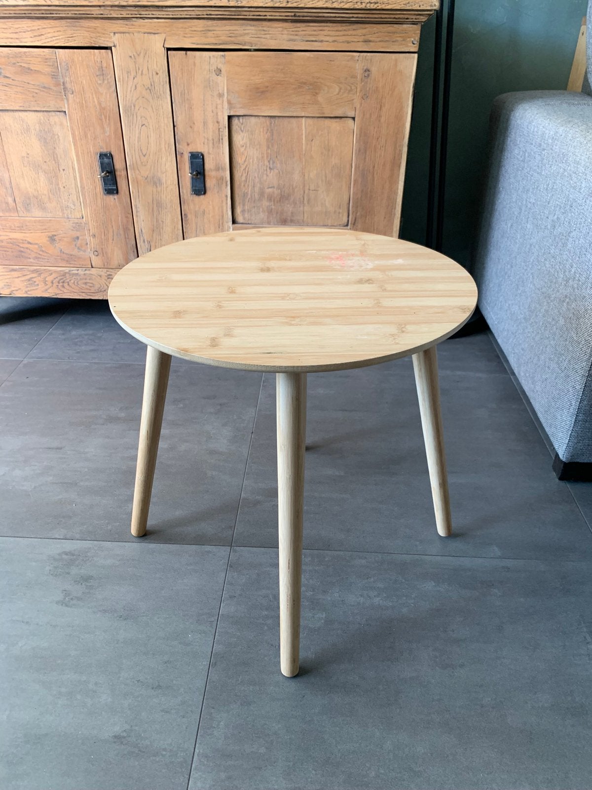 Bijzet tafeltje, Huis en Inrichting, Tafels | Bijzettafels, Ophalen, Minder dan 45 cm, Minder dan 55 cm, Rond