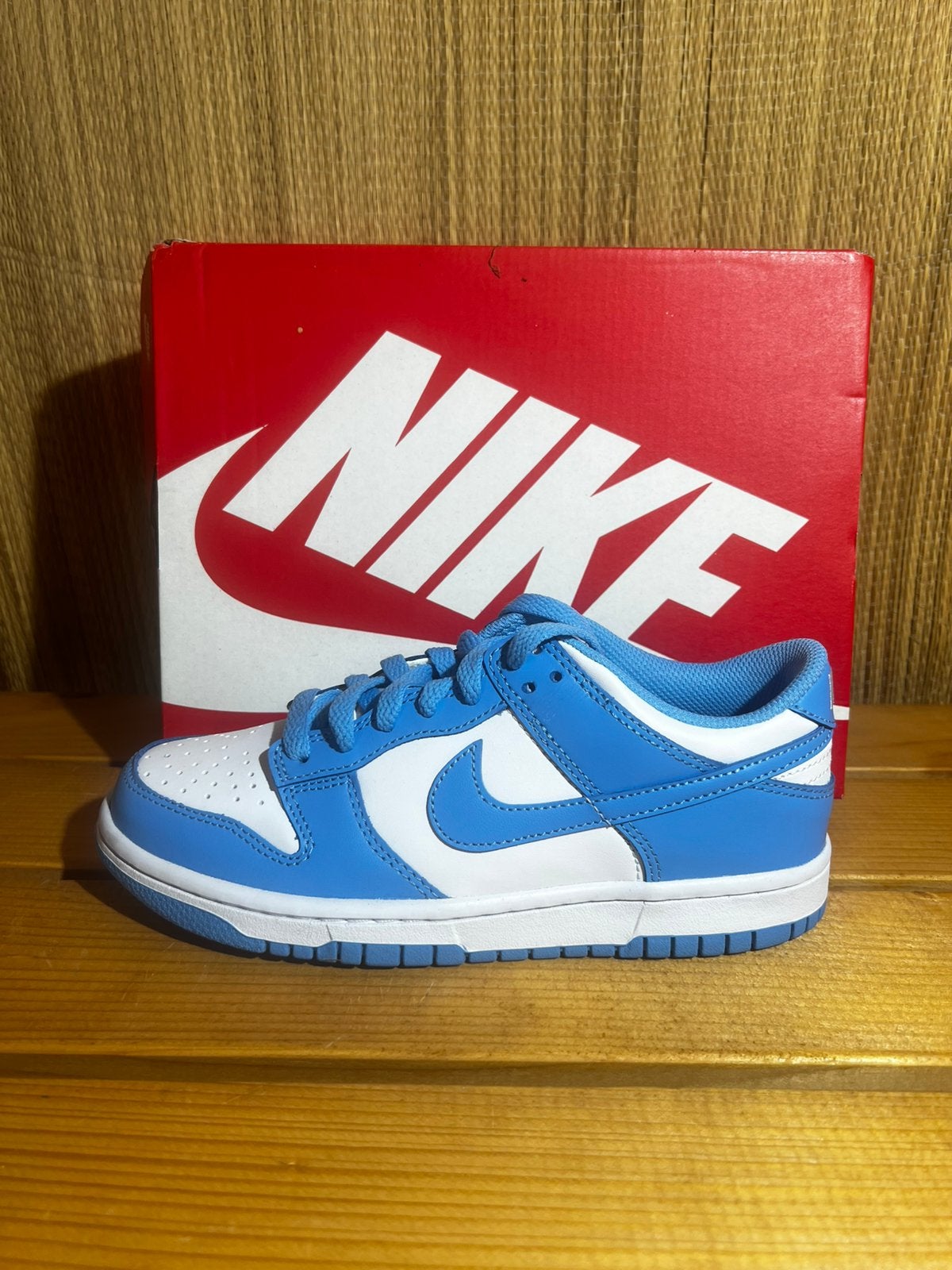 Nike Dunk Low UNC blauw, Ophalen of Verzenden, Nieuw, Blauw, Sneakers of Gympen