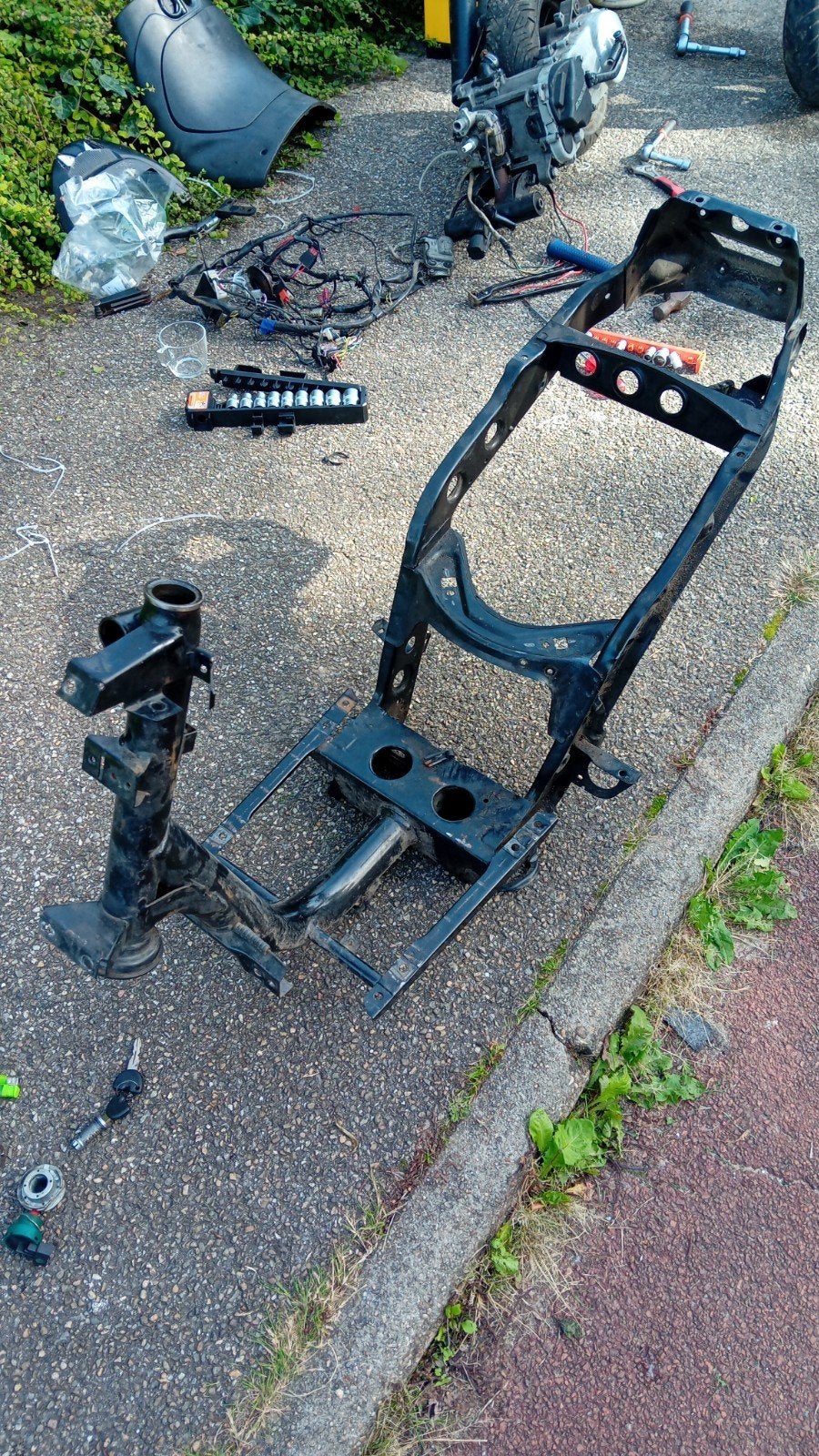 zip C25 brom frame met wok, Fietsen en Brommers, Ophalen, Tweetakt, Gebruikt, Maximaal 45 km/u