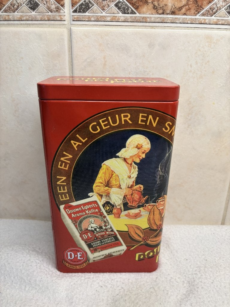 Koffie Blik Douwe Egberts, Antiek en Kunst, Ophalen of Verzenden