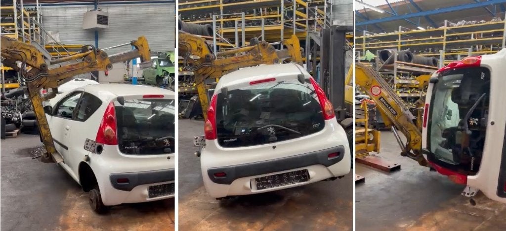 Autokraan voor auto-demontage, Ophalen of Verzenden
