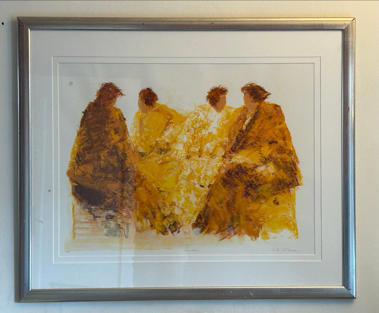 Wil Willemsen Summertime Zeefdruk 110x85 ingelijst, Ophalen, Zeefdruk, Genummerd