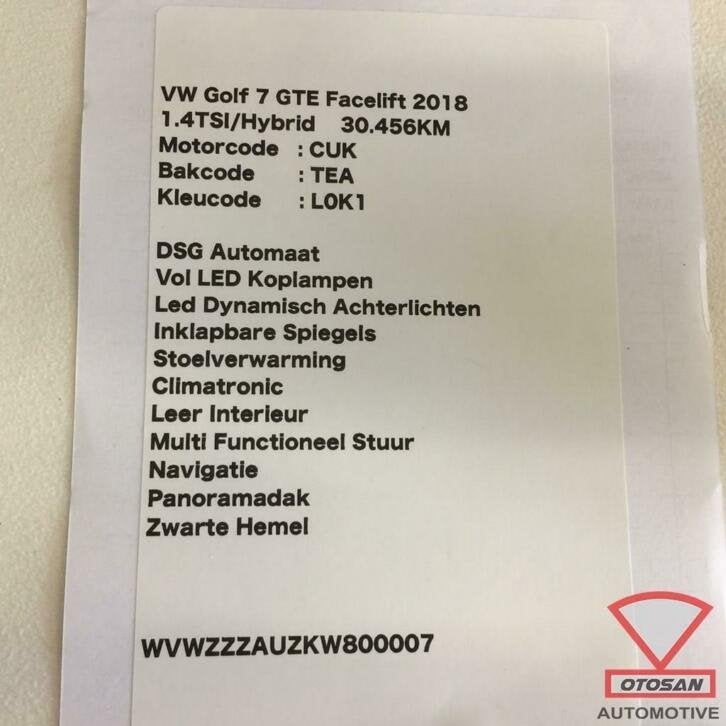 vw golf 7 gte facelift ruitenwissermotor + mechaniek 5g29551, Gebruikt, Volkswagen, Volkswagen AG, Berliner Ring 2
38440  Wolfsburg, DE