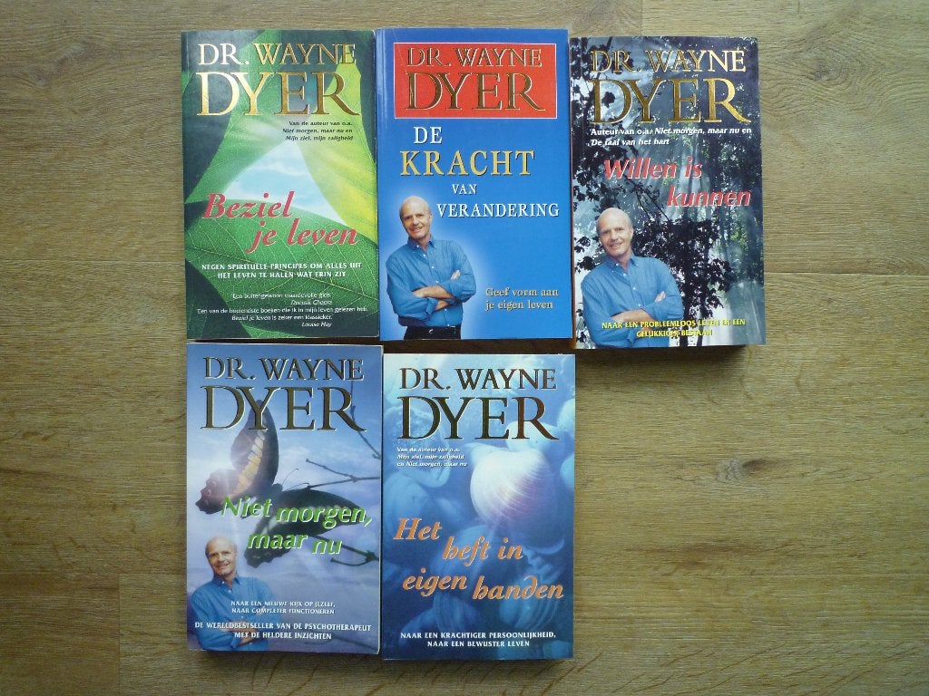 5x Boeken Dr. Wayne Dyer Het heft in eigen handen etc., Boeken, Ophalen of Verzenden, Zo goed als nieuw, Spiritualiteit algemeen