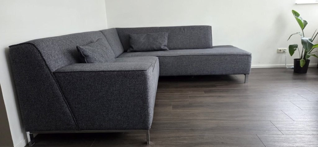 Stijlvolle Montèl bank+fauteuil (Geïmpregneerd & Topstaat!), Ophalen, Gebruikt, Hoekbank, Driepersoons