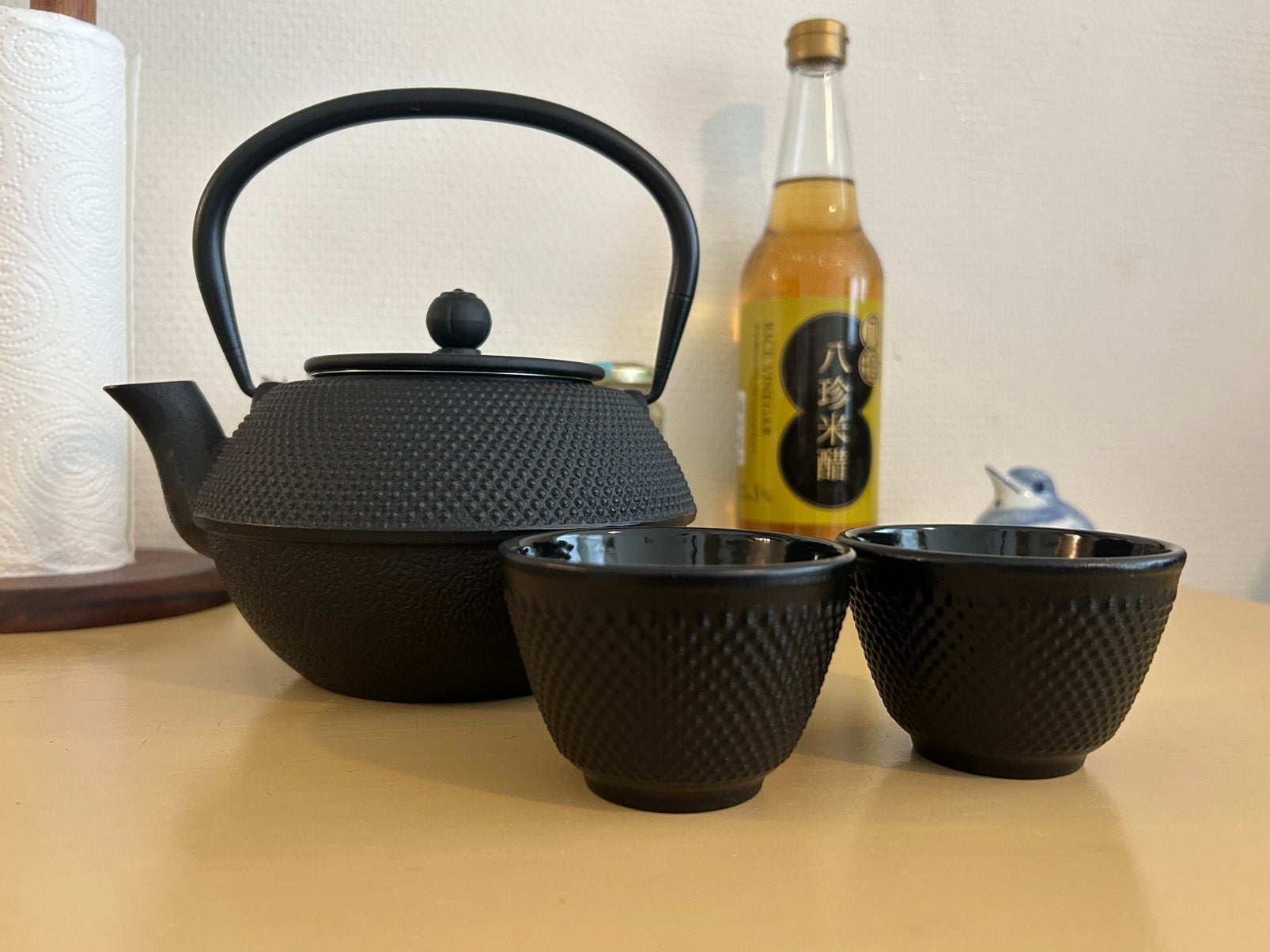 Nieuw! Japanse stijl theepot twee kopjes zwart bredemeijer, Ophalen of Verzenden, Nieuw