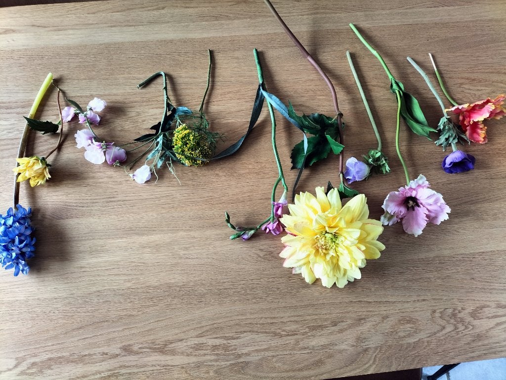 Zijde bloemen, Ophalen, Binnen, Kunstbloem, Zo goed als nieuw