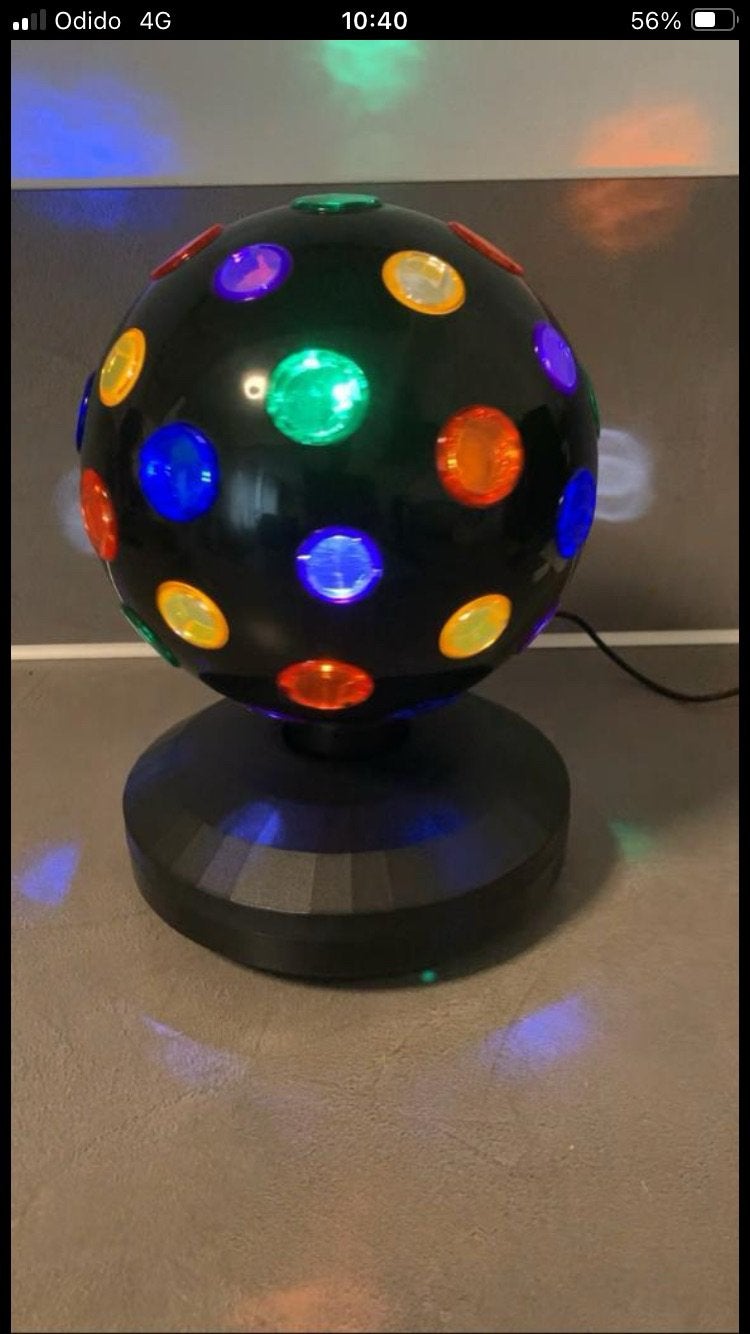 Verlichte disco bol/disco bal op stroom 27 hoog 18 doorsnede, Ophalen of Verzenden, Zo goed als nieuw, Jongen of Meisje
