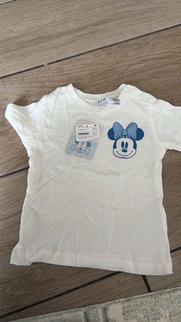 Nieuw Zeeman Minnie Mouse T-shirtje (maat 68), Kinderen en Baby's, Babykleding | Maat 68, Ophalen of Verzenden, Nieuw, Meisje