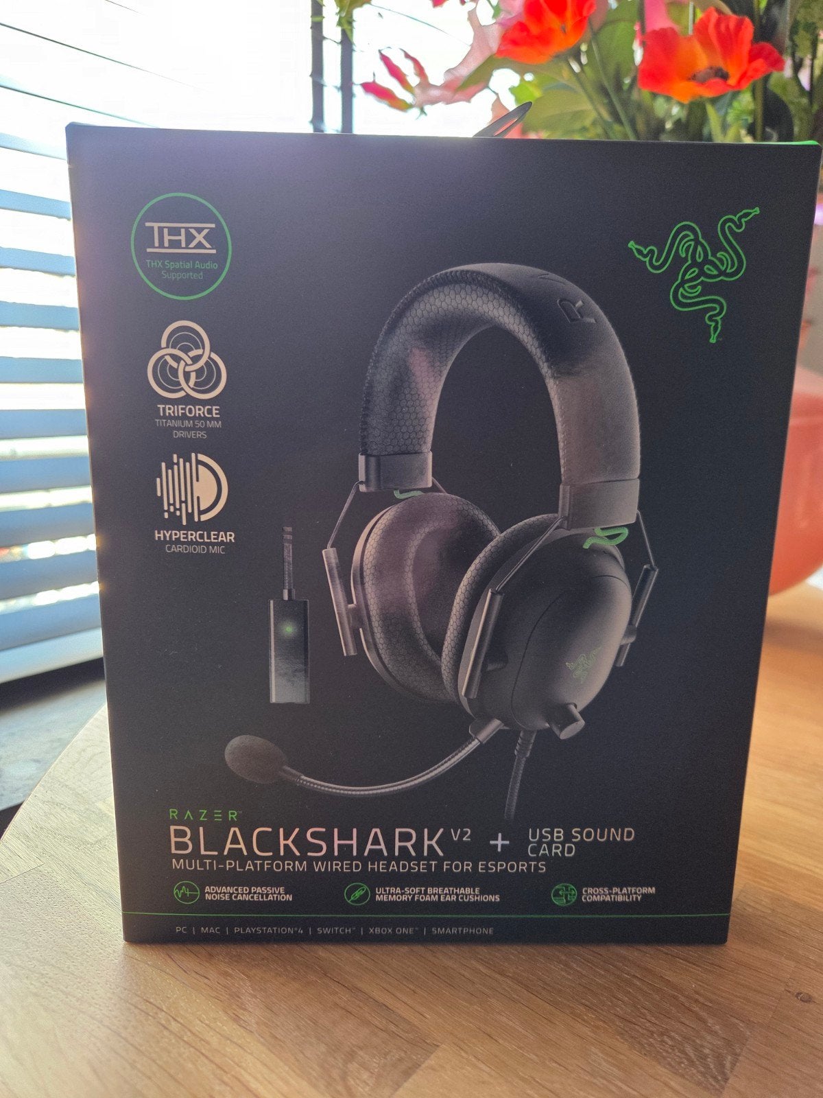 Razer Blackshark V2, Computers en Software, Ophalen of Verzenden, Razer, Over-ear, Bedraad