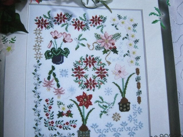 Borduurpatroon  Merklap Winter bloemen  nr 5916, Verzenden, Nieuw, Handborduren, Patroon