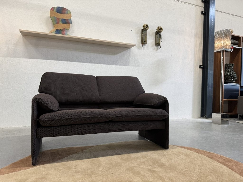 Nieuw Leolux Bora Beta 2 zits bank bruin stof Tiempo 147, Leolux, Info@leolux.nl, 75 tot 100 cm, Ophalen of Verzenden