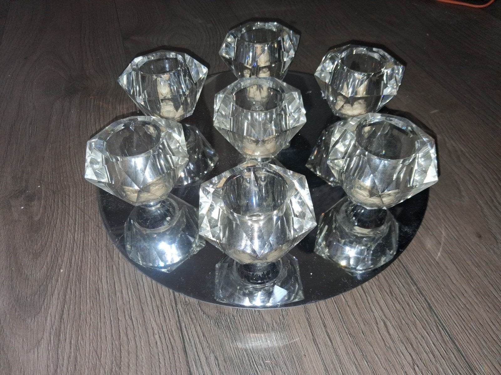 Deco Mode Adonia Plafondlamp – Kristallook, 7-lichts (G9), Huis en Inrichting, Ophalen of Verzenden, Zo goed als nieuw, Vintage