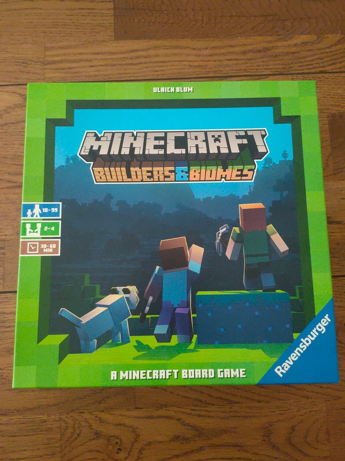 Minecraft Builders & Biomes Bordspel - Zo goed als nieuw, Drie of vier spelers, Ophalen of Verzenden, Zo goed als nieuw, Ravensburger