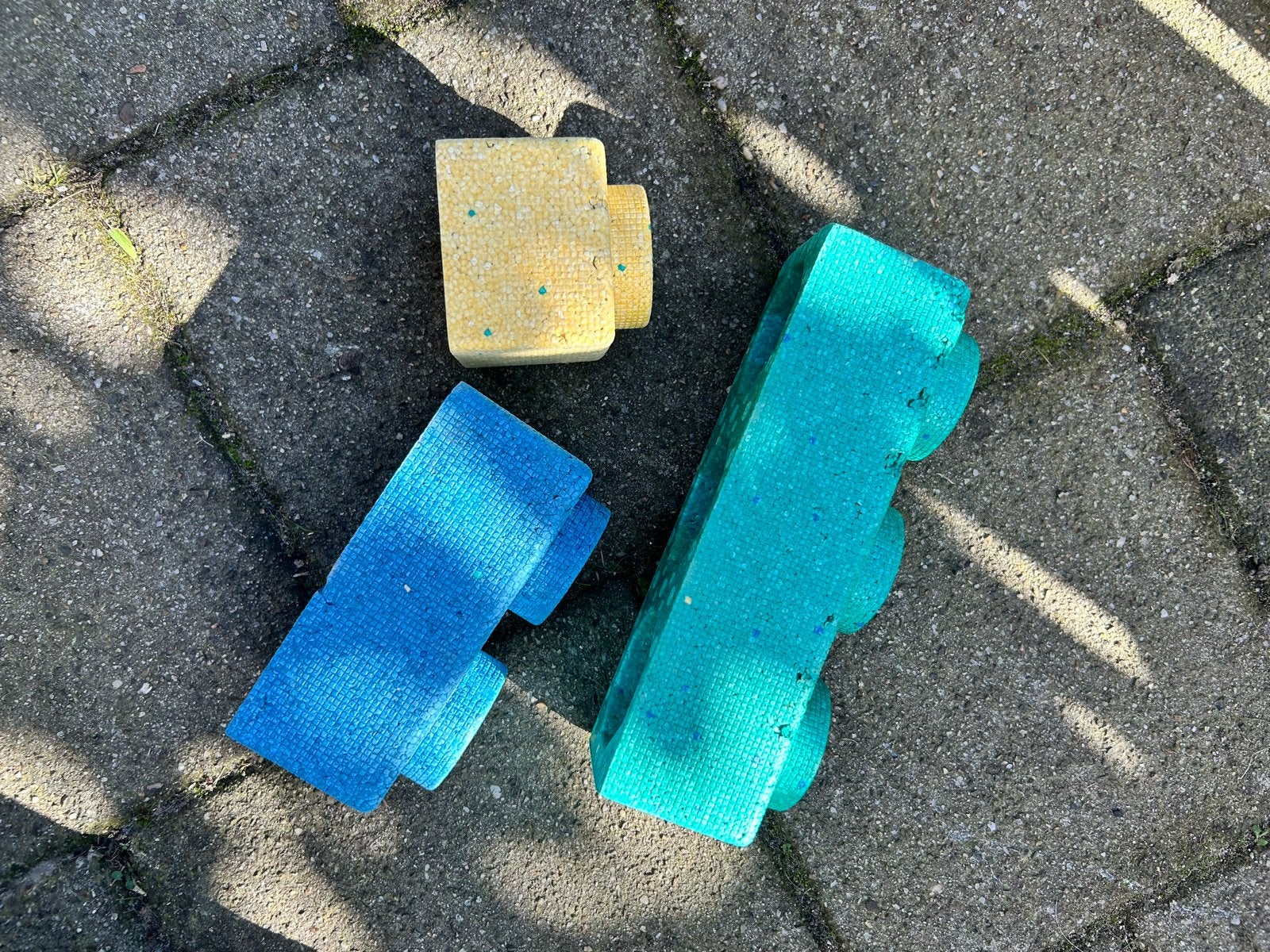 Grote partij speelgoedblokken - Diverse kleuren en maten, Ophalen, Gebruikt, Overige merken