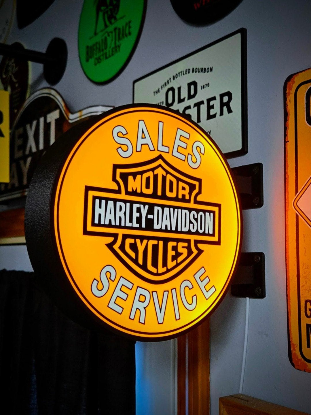 Nieuw Dubbelzijdig Harley-Davidson Lichtbord, Ophalen of Verzenden, Nieuw
