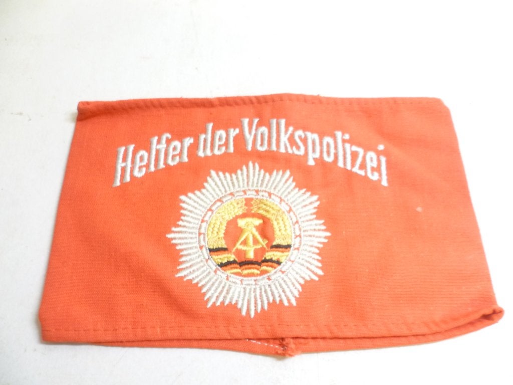 Helfer Der Volkspolizei mouwband DDR Oost Duitsland DDR, Ophalen of Verzenden, Landmacht, Duitsland, Overige typen