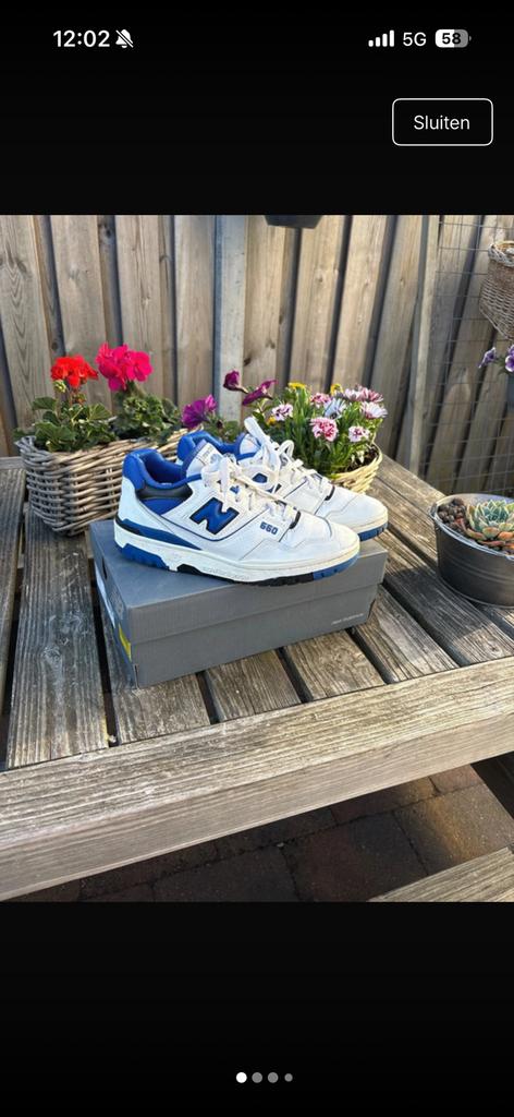 New Balance 550, Ophalen of Verzenden, Zo goed als nieuw, Wit