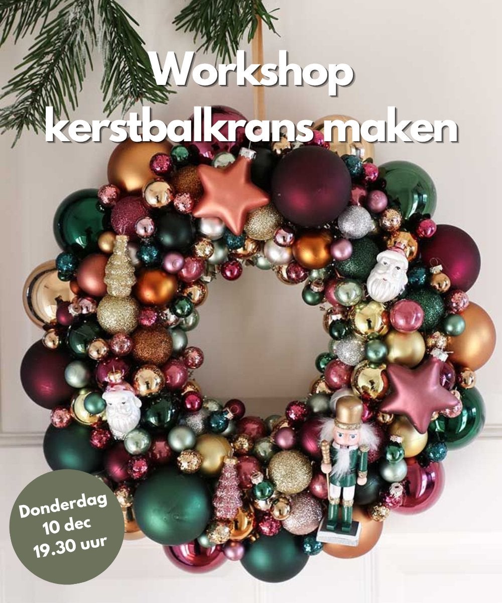Workshop kerstbalkrans maken, Ophalen, Zo goed als nieuw, Knutselwerk