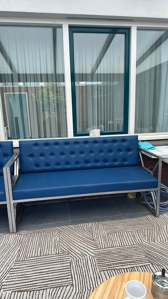 Salon bank & stoel, Huis en Inrichting, Banken | Bankstellen, Ophalen, Zo goed als nieuw, 75 tot 100 cm, Minder dan 150 cm