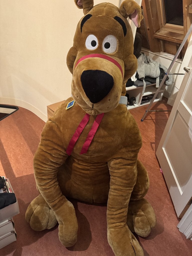 Scooby-Doo XXL knuffel 150 cm, zeldzaam Warner Bros, Ophalen, Overige merken, Overige karakters, Hond